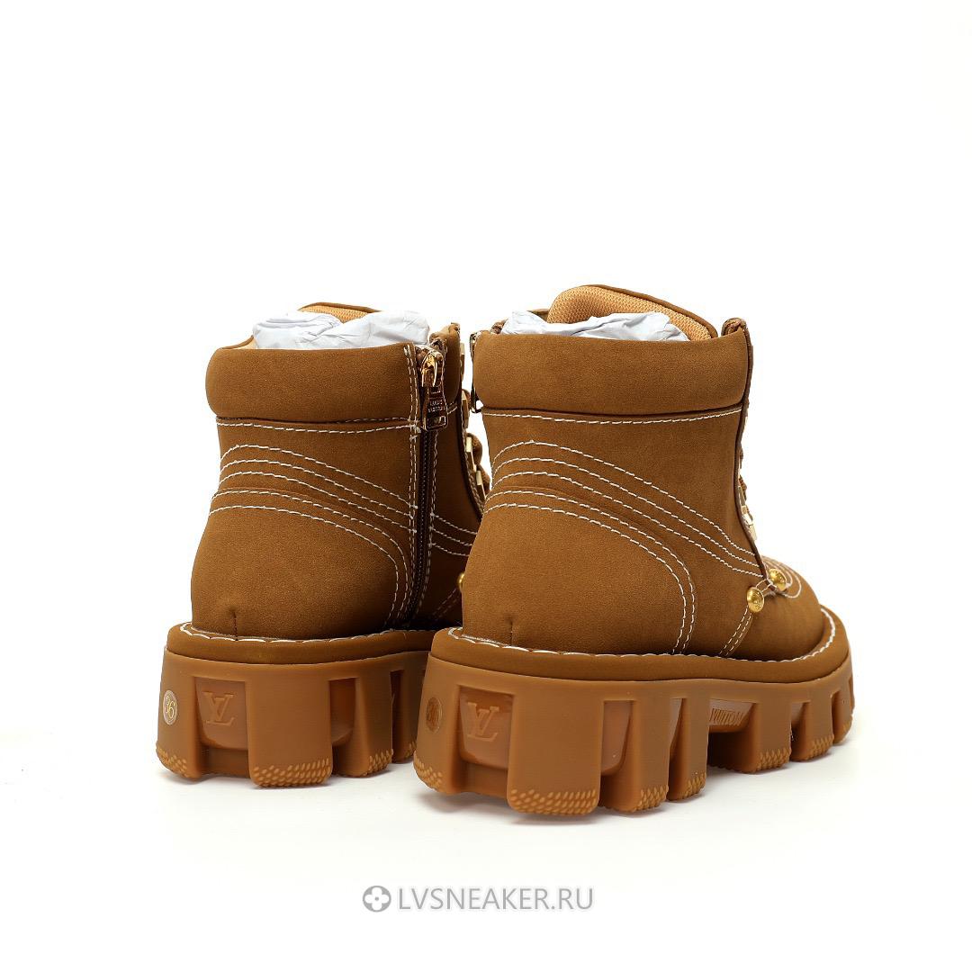 Louis Vuitton LV Checker Ankle Boot "Beige Brown Gold" 1ACN8B Sneakers