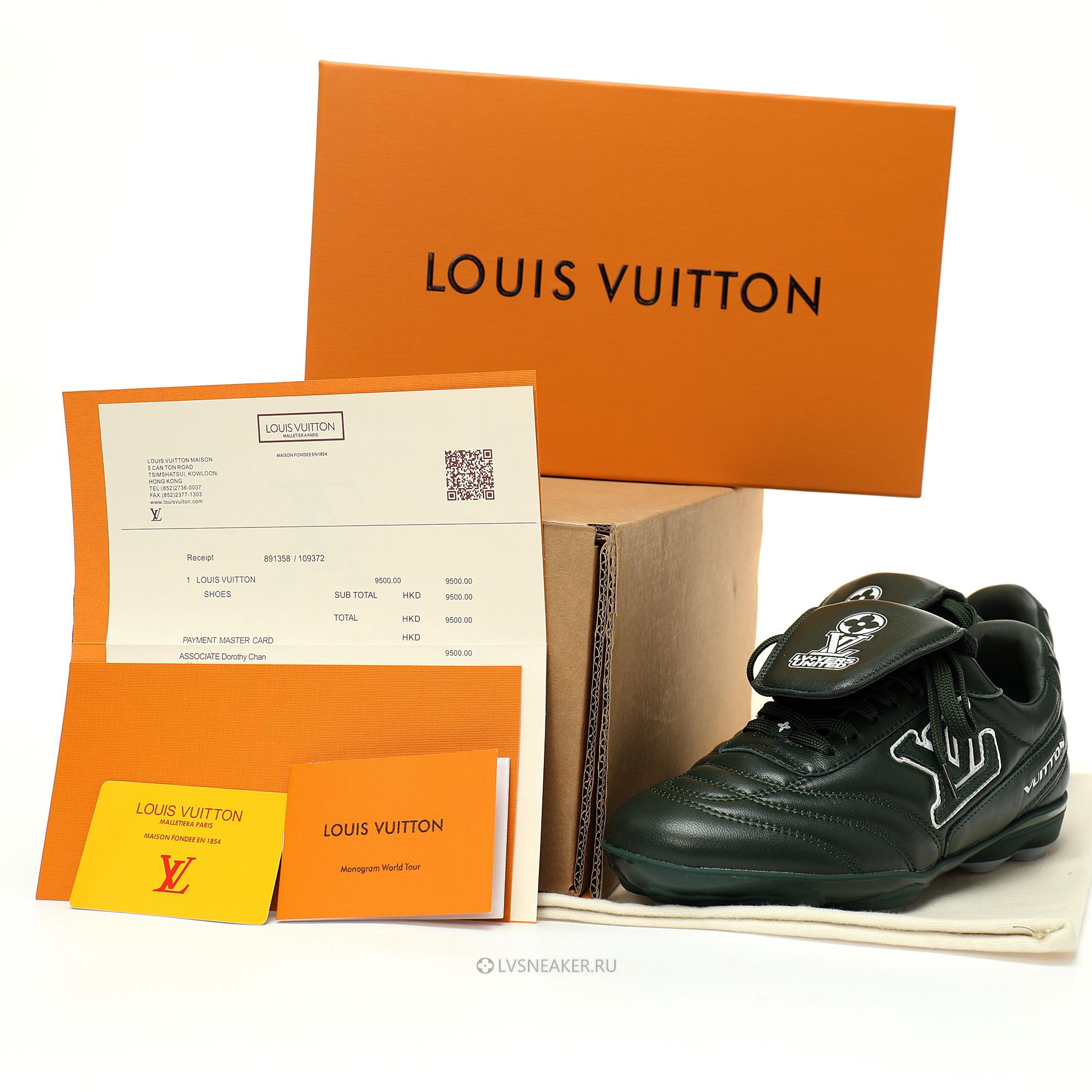 Louis Vuitton LV Footprint Soccer "Green" 1AHDPP Sneakers