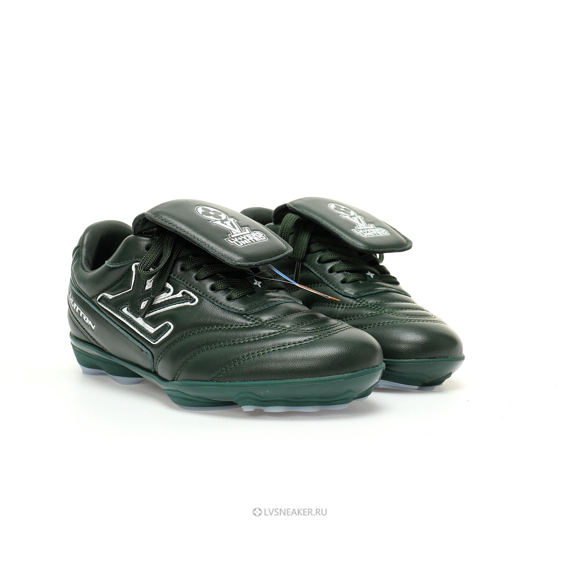 Louis Vuitton LV Footprint Soccer "Green" 1AHDPP Sneakers