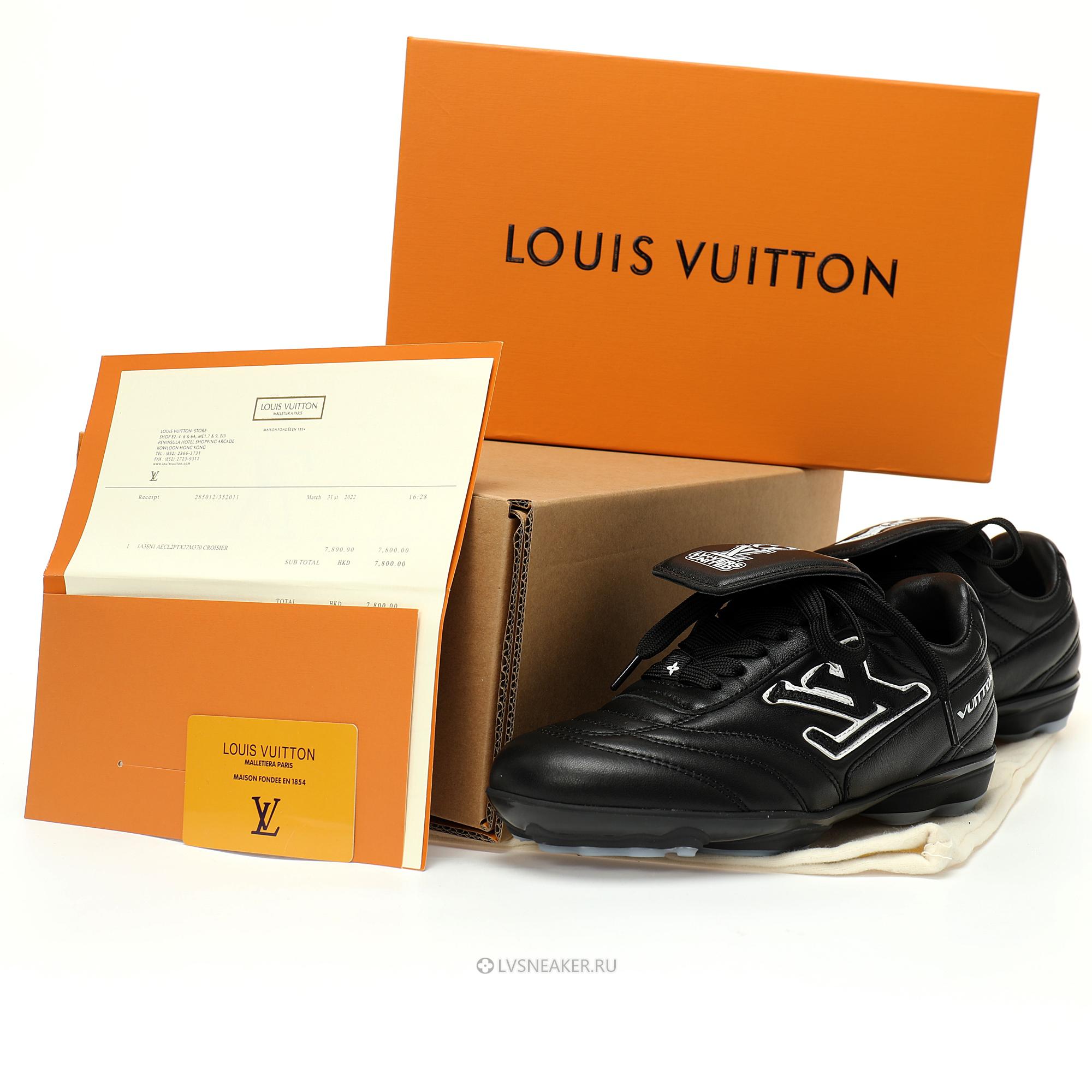 Louis Vuitton LV Footprint Soccer "Black" 1AHAI1 Sneakers