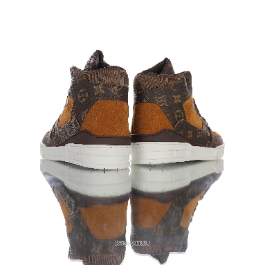 Louis Vuitton LV Trainer High Boot "Monogram Brown Suede" 1A5UQZ-2 Sneakers
