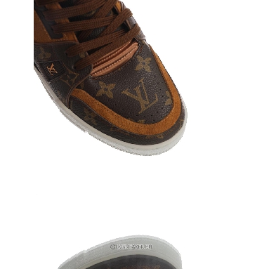Louis Vuitton LV Trainer High Boot "Monogram Brown Suede" 1A5UQZ-2 Sneakers