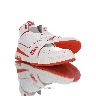 Louis Vuitton LV Trainer High Boot "White Red" 1A54I4 Sneakers