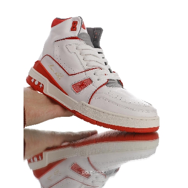 Louis Vuitton LV Trainer High Boot "White Red" 1A54I4 Sneakers