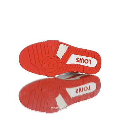 Louis Vuitton LV Trainer High Boot "White Red" 1A54I4 Sneakers