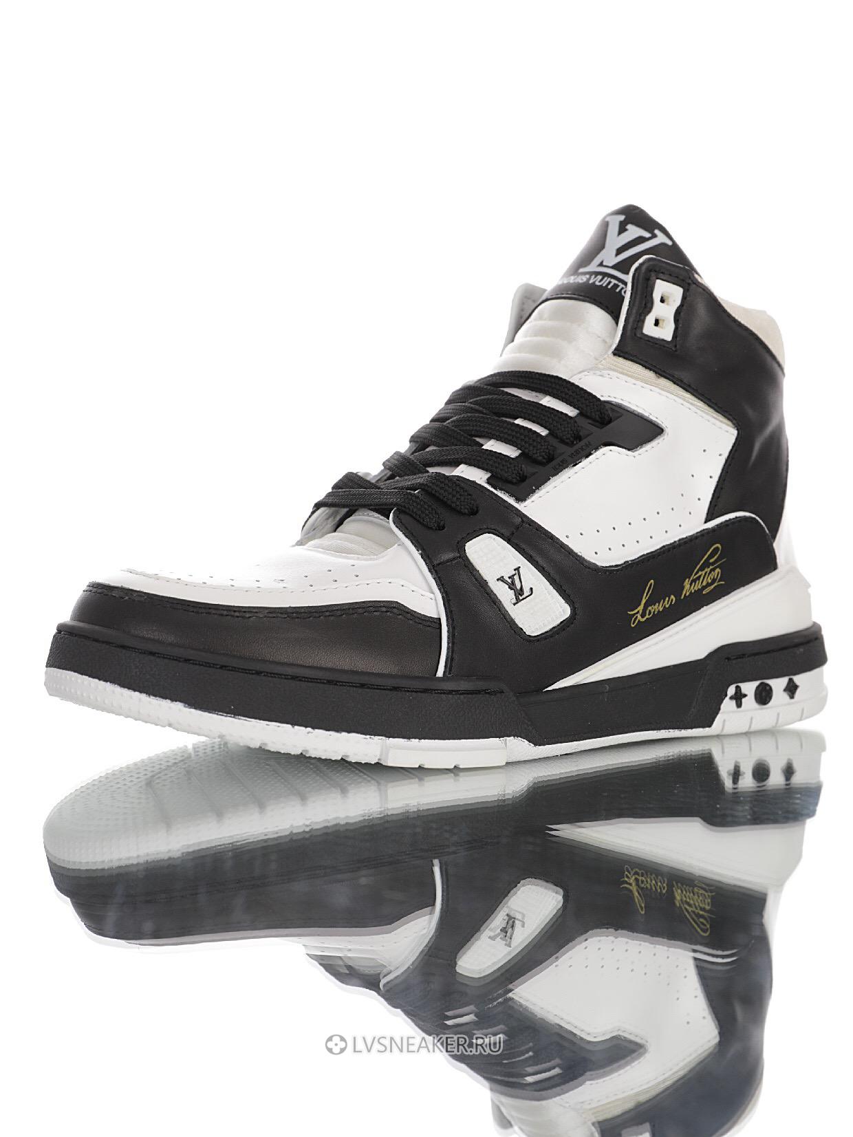 Louis Vuitton LV Trainer High Boot "Black White" 1A5QCL Sneakers