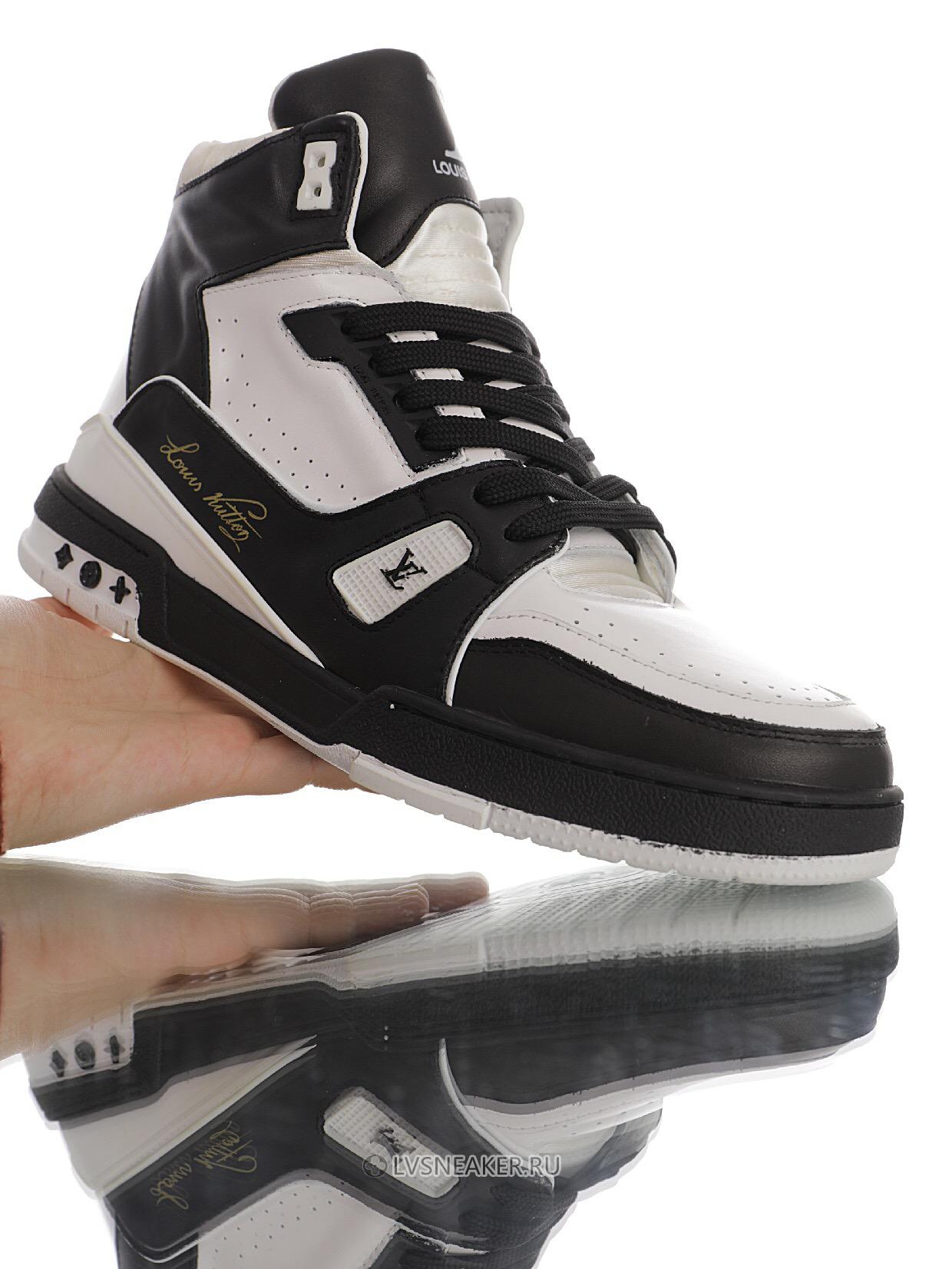 Louis Vuitton LV Trainer High Boot "Black White" 1A5QCL Sneakers