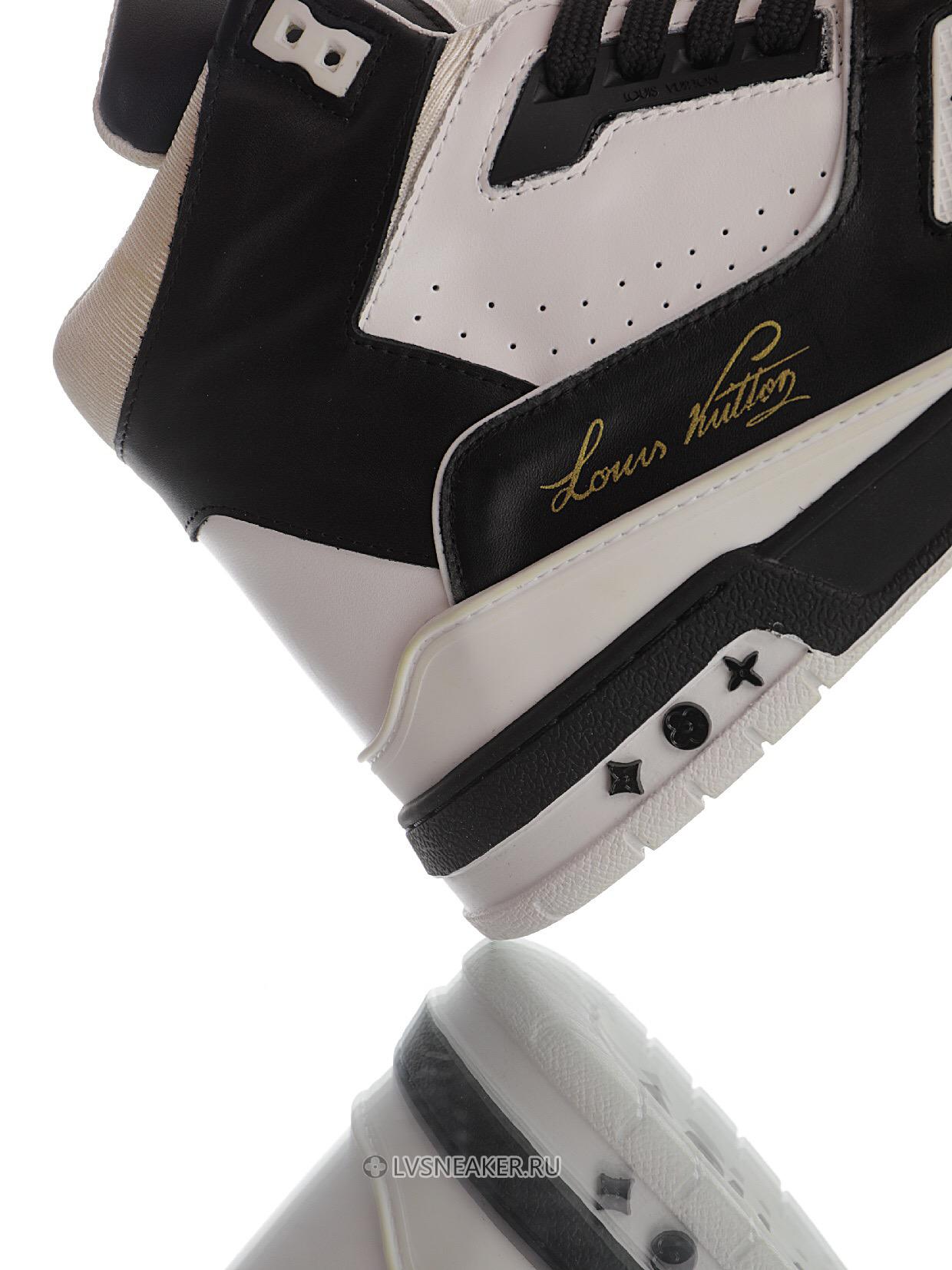 Louis Vuitton LV Trainer High Boot "Black White" 1A5QCL Sneakers