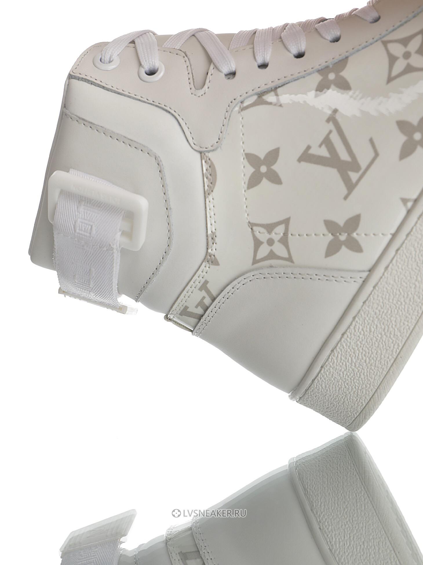 Louis Vuitton LV Rivoli Ankle High Boot "White Monogram" 1A8K2D-2 Sneakers
