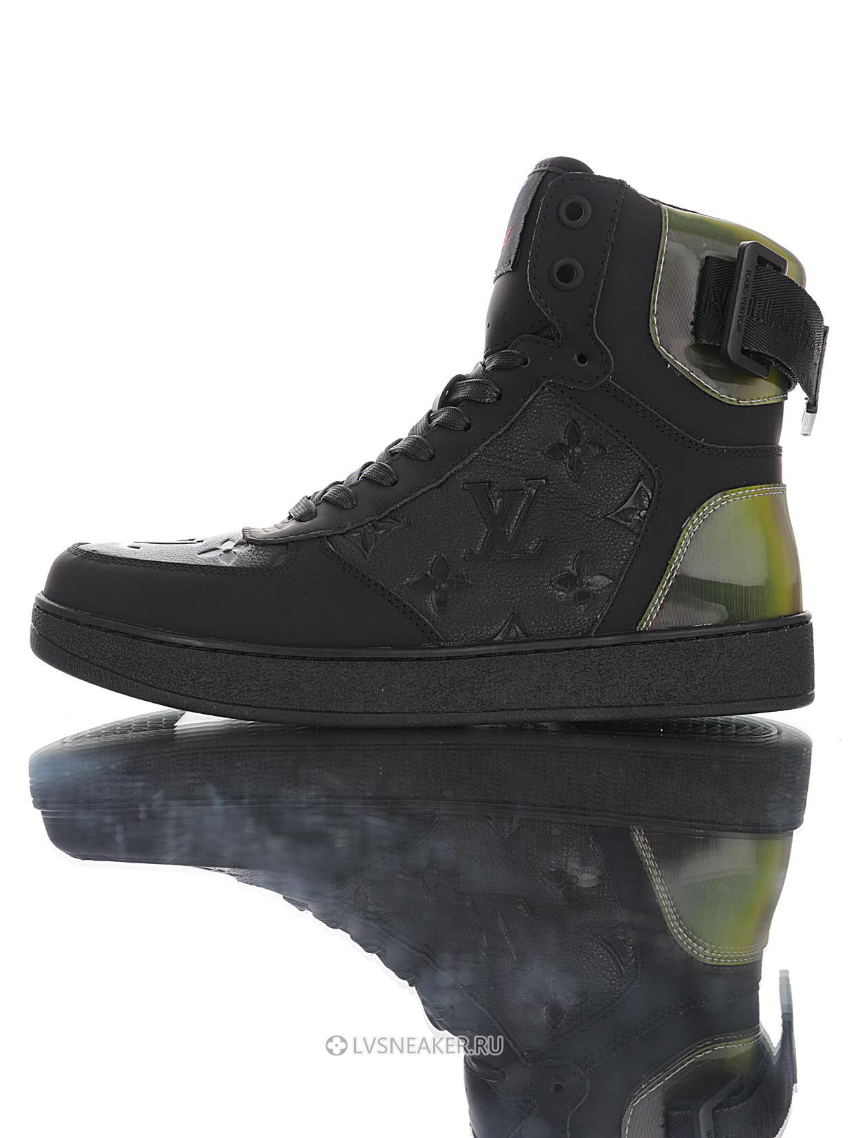 Louis Vuitton LV Rivoli Ankle High Boot "Black with Iridescent Back" 1A7S7 Sneakers