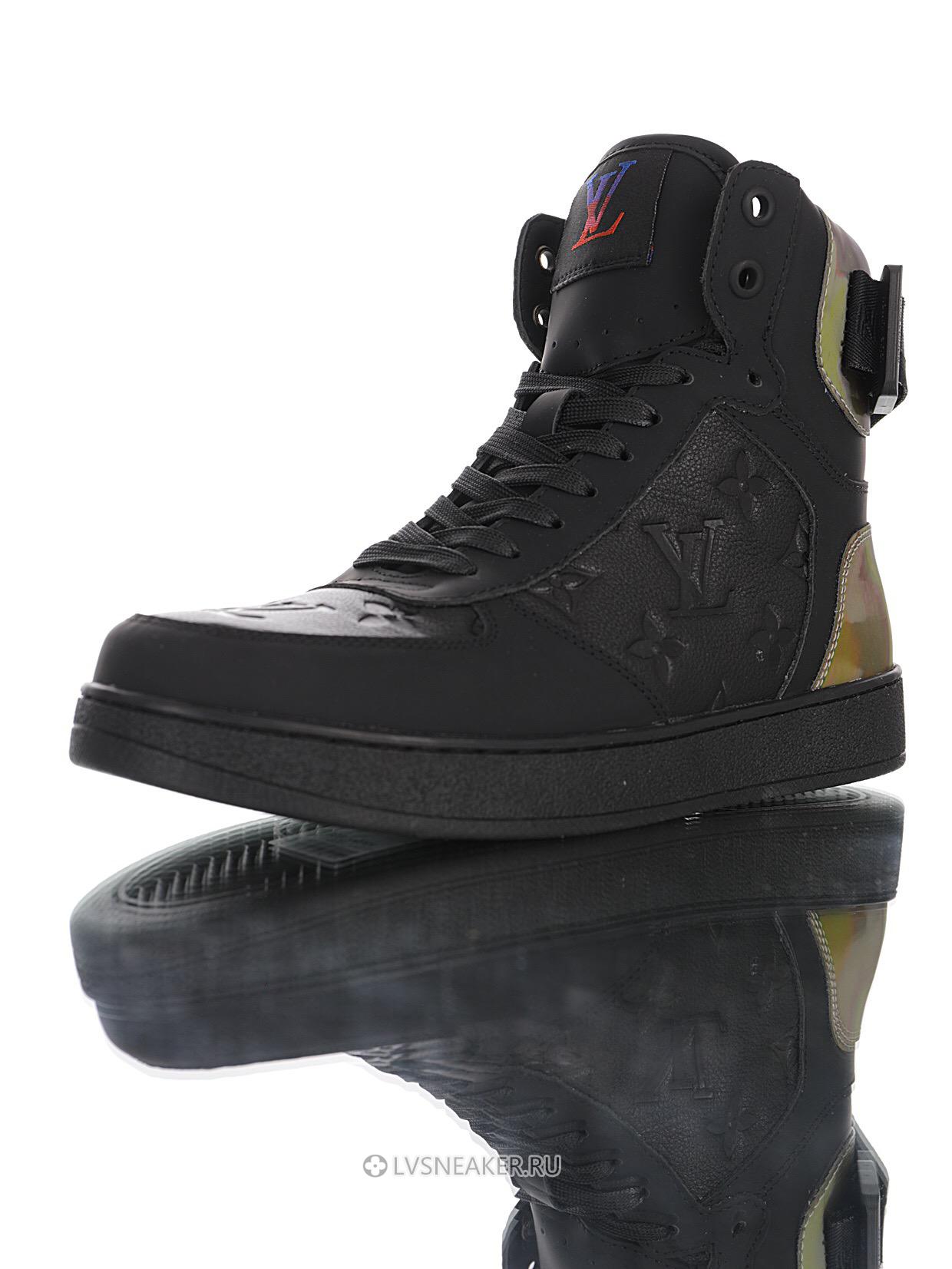 Louis Vuitton LV Rivoli Ankle High Boot "Black with Iridescent Back" 1A7S7 Sneakers