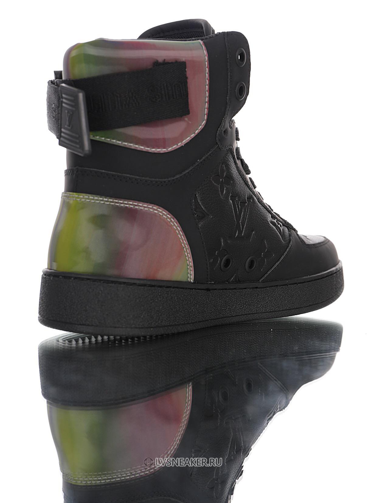 Louis Vuitton LV Rivoli Ankle High Boot "Black with Iridescent Back" 1A7S7 Sneakers