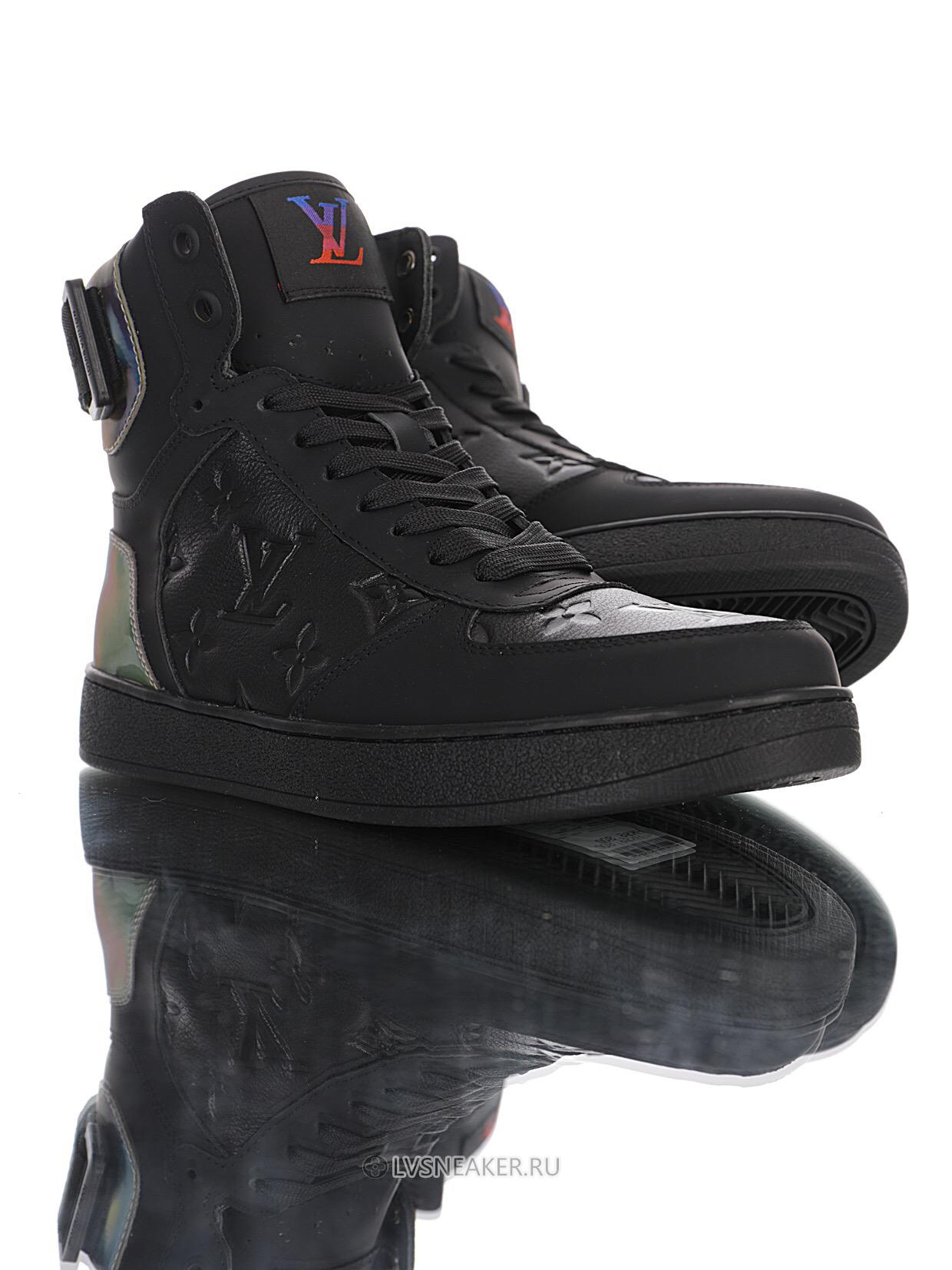 Louis Vuitton LV Rivoli Ankle High Boot "Black with Iridescent Back" 1A7S7 Sneakers