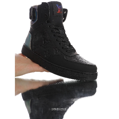 Louis Vuitton LV Rivoli Ankle High Boot "Black with Iridescent Back" 1A7S7 Sneakers