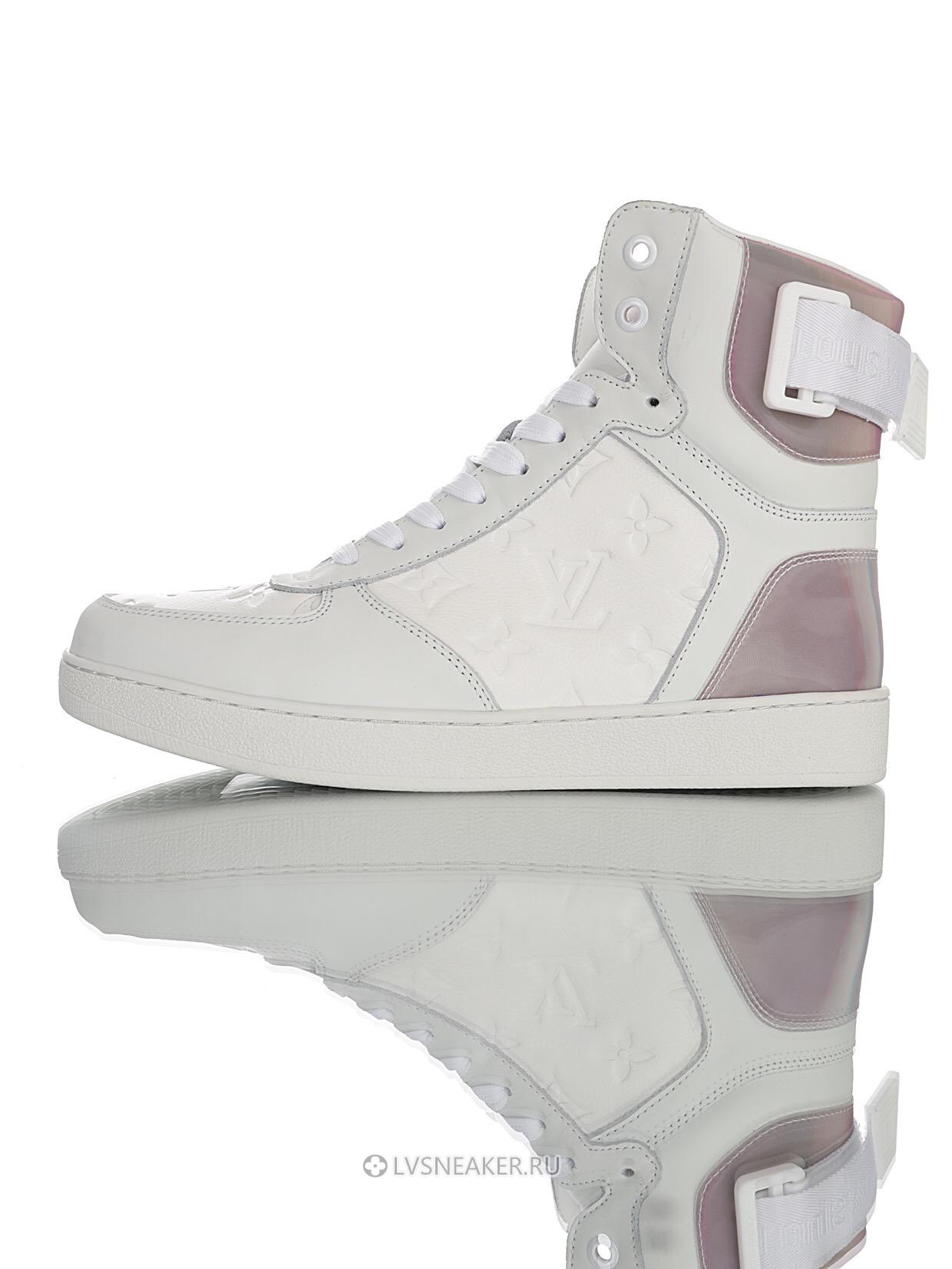 Louis Vuitton LV Rivoli Ankle High Boot "White with Iridescent Back" 1A7S6 Sneakers