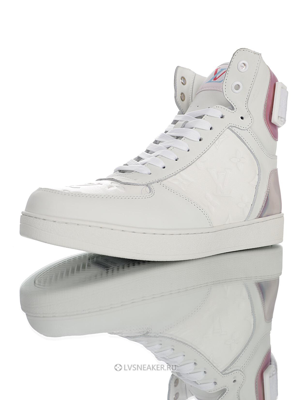 Louis Vuitton LV Rivoli Ankle High Boot "White with Iridescent Back" 1A7S6 Sneakers
