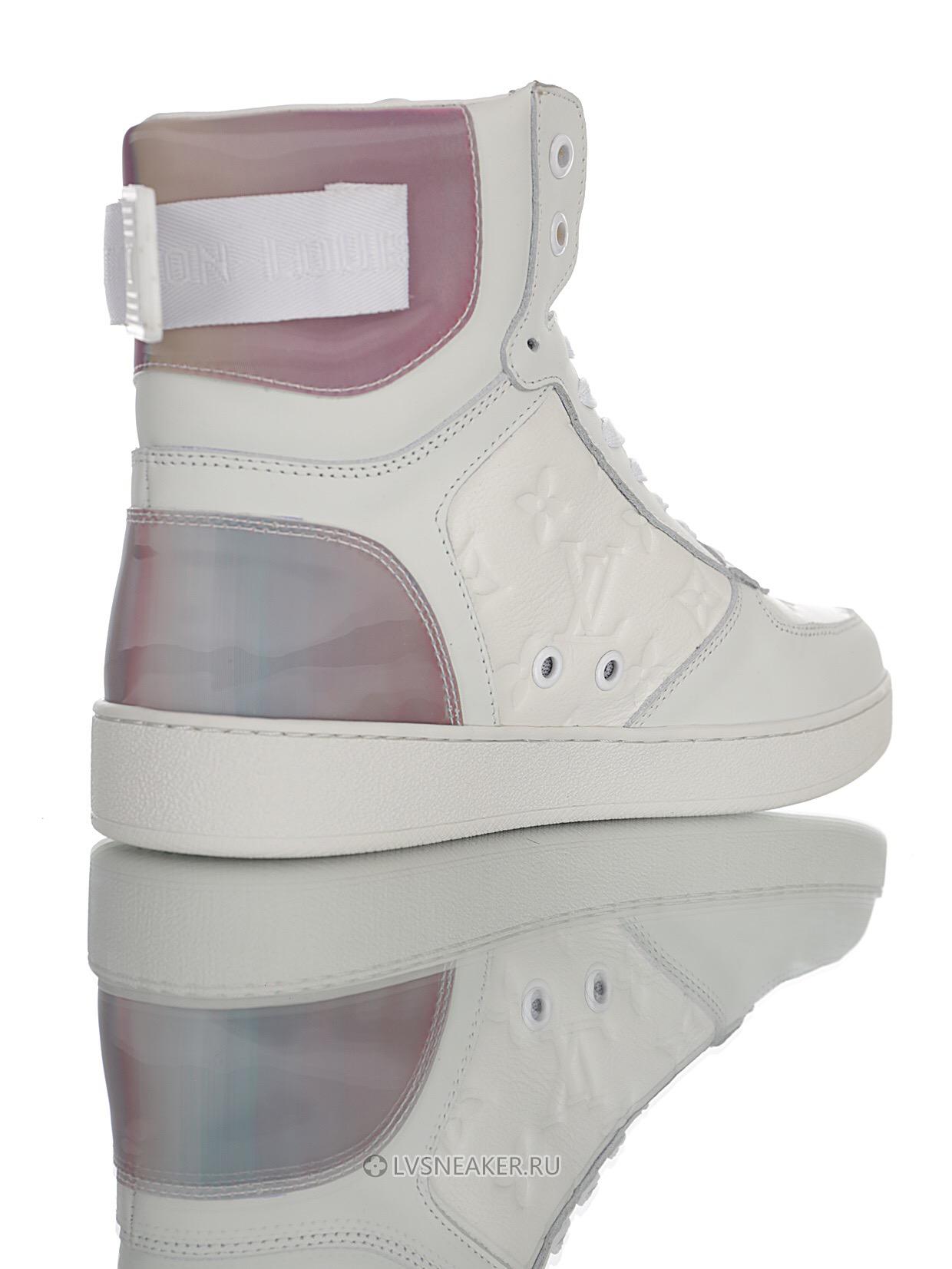 Louis Vuitton LV Rivoli Ankle High Boot "White with Iridescent Back" 1A7S6 Sneakers