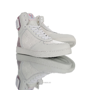 Louis Vuitton LV Rivoli Ankle High Boot "White with Iridescent Back" 1A7S6 Sneakers
