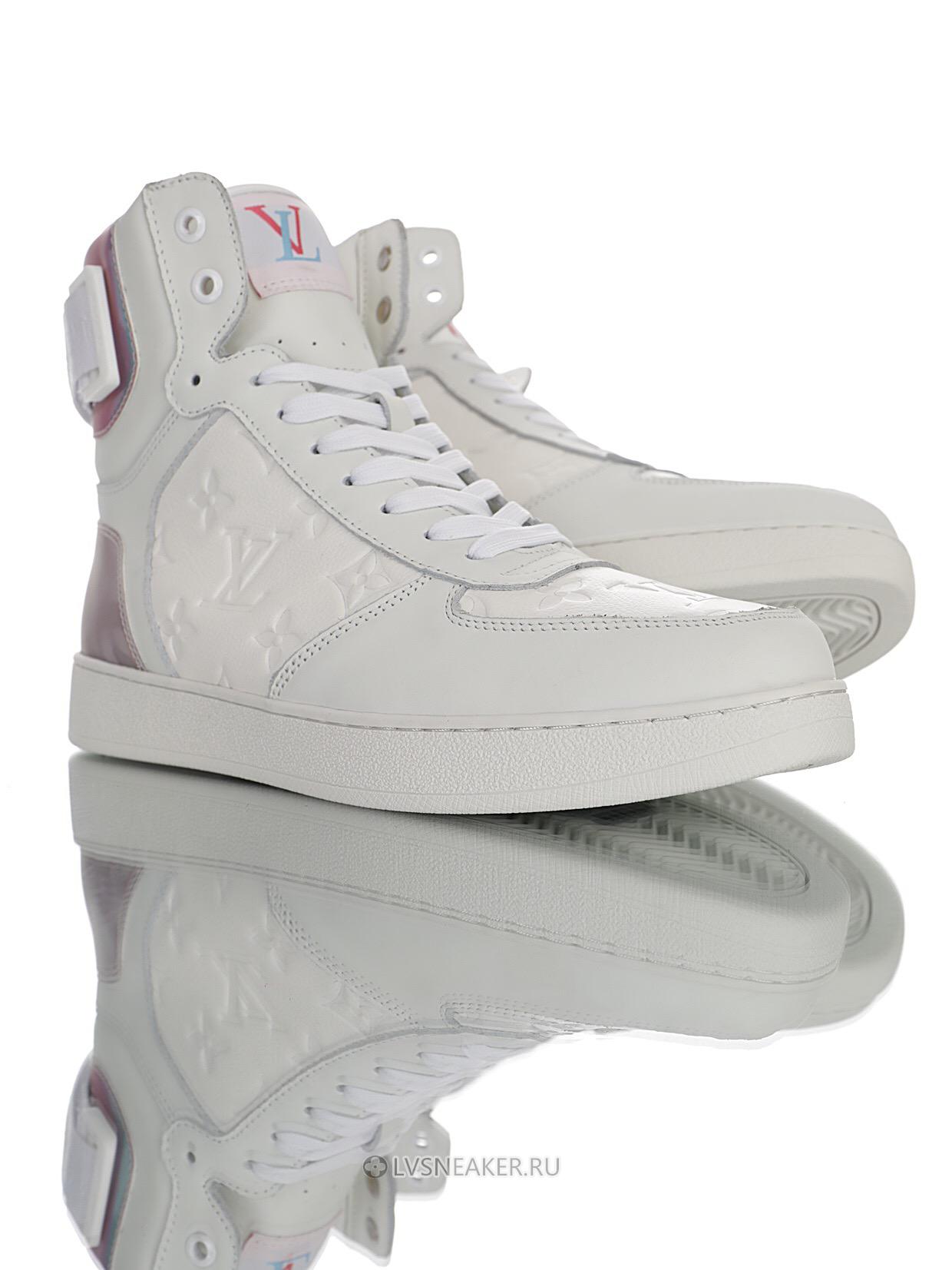 Louis Vuitton LV Rivoli Ankle High Boot "White with Iridescent Back" 1A7S6 Sneakers