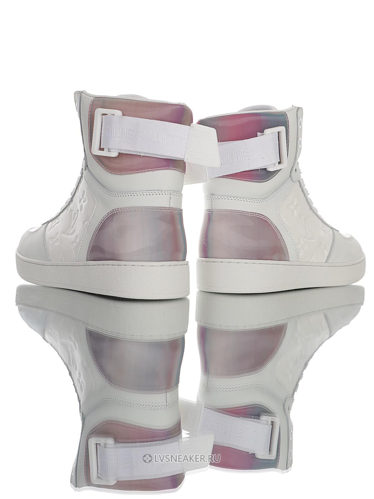 Louis Vuitton LV Rivoli Ankle High Boot "White with Iridescent Back" 1A7S6 Sneakers