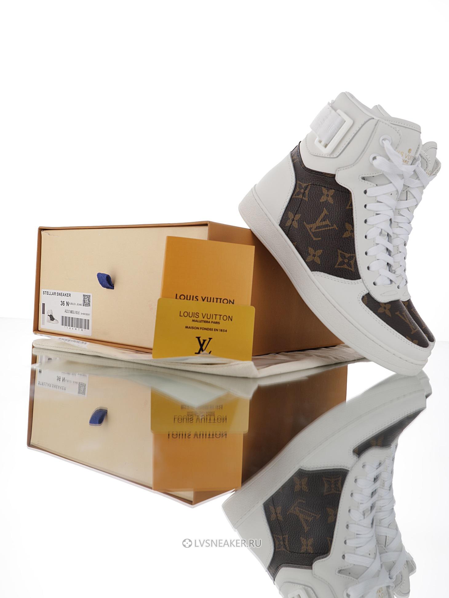 Louis Vuitton LV Rivoli Ankle High Boot "White Monogram" 1A87Q4-2 Sneakers