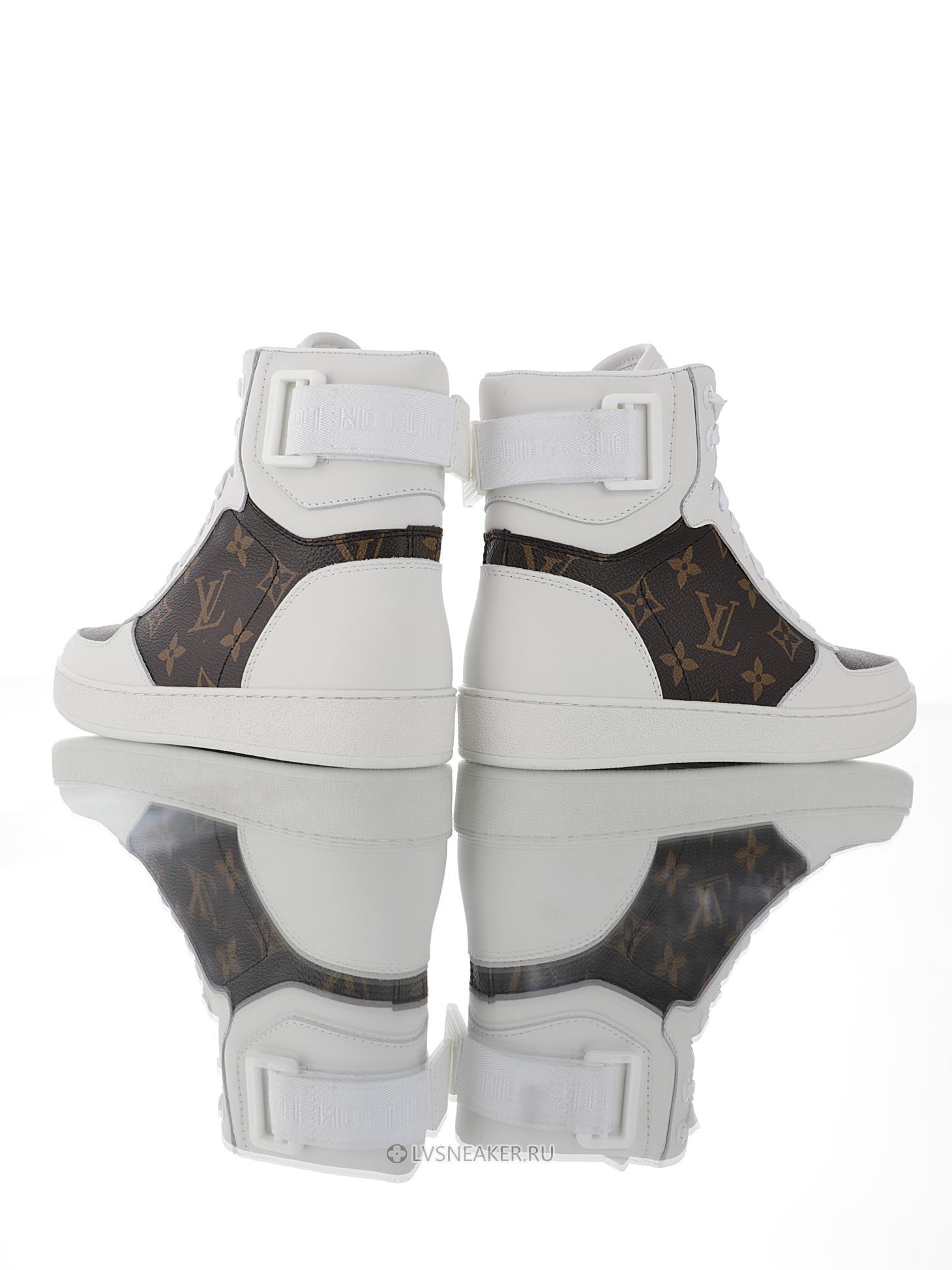Louis Vuitton LV Rivoli Ankle High Boot "White Monogram" 1A87Q4-2 Sneakers