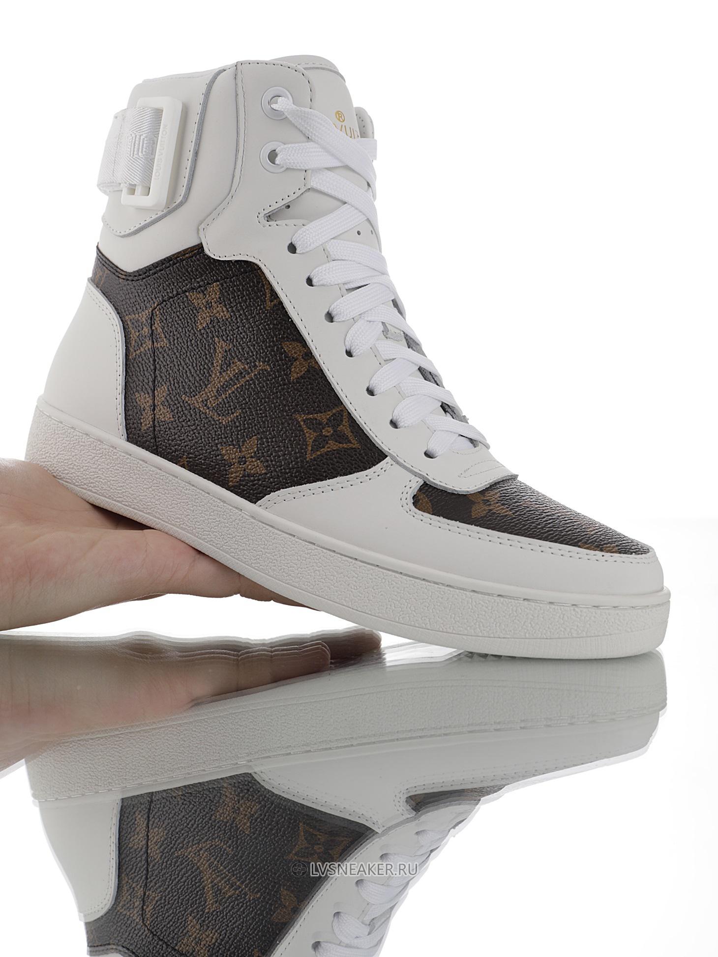 Louis Vuitton LV Rivoli Ankle High Boot "White Monogram" 1A87Q4-2 Sneakers