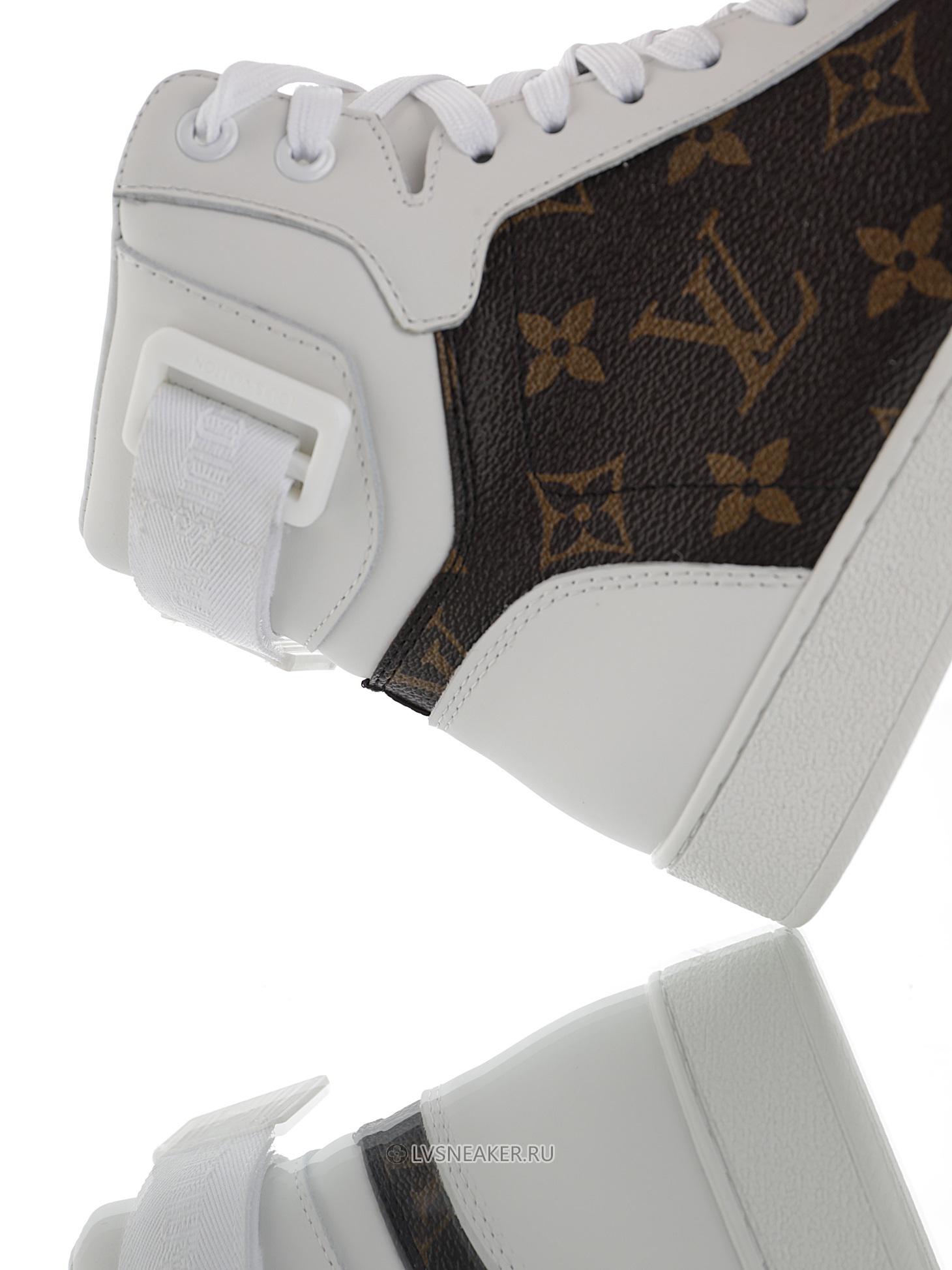 Louis Vuitton LV Rivoli Ankle High Boot "White Monogram" 1A87Q4-2 Sneakers
