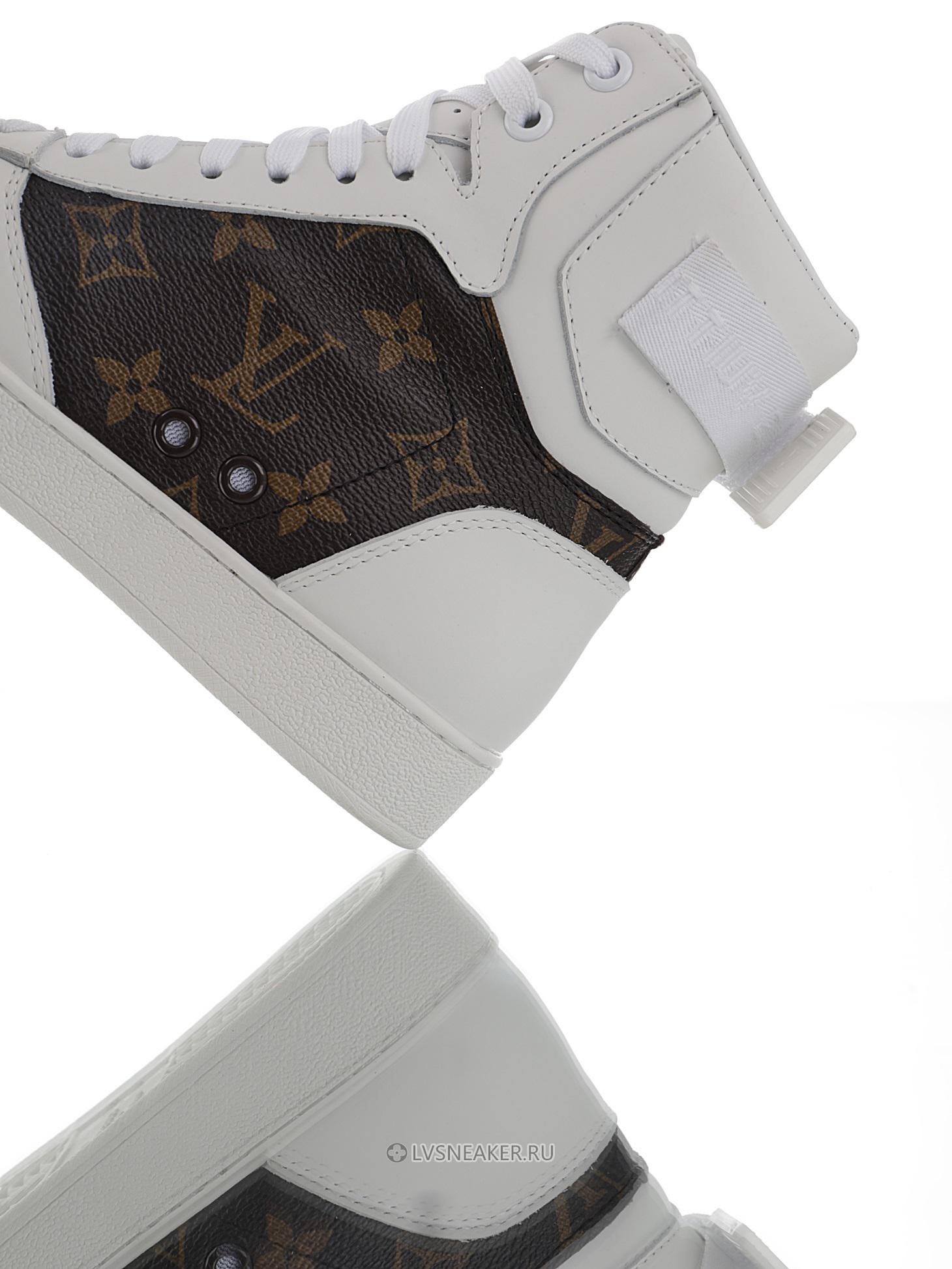 Louis Vuitton LV Rivoli Ankle High Boot "White Monogram" 1A87Q4-2 Sneakers