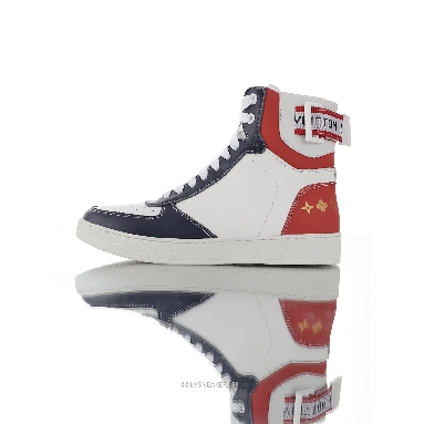 Louis Vuitton LV Rivoli Ankle High Boot "White Red Blue" 1A7S6-2 Sneakers