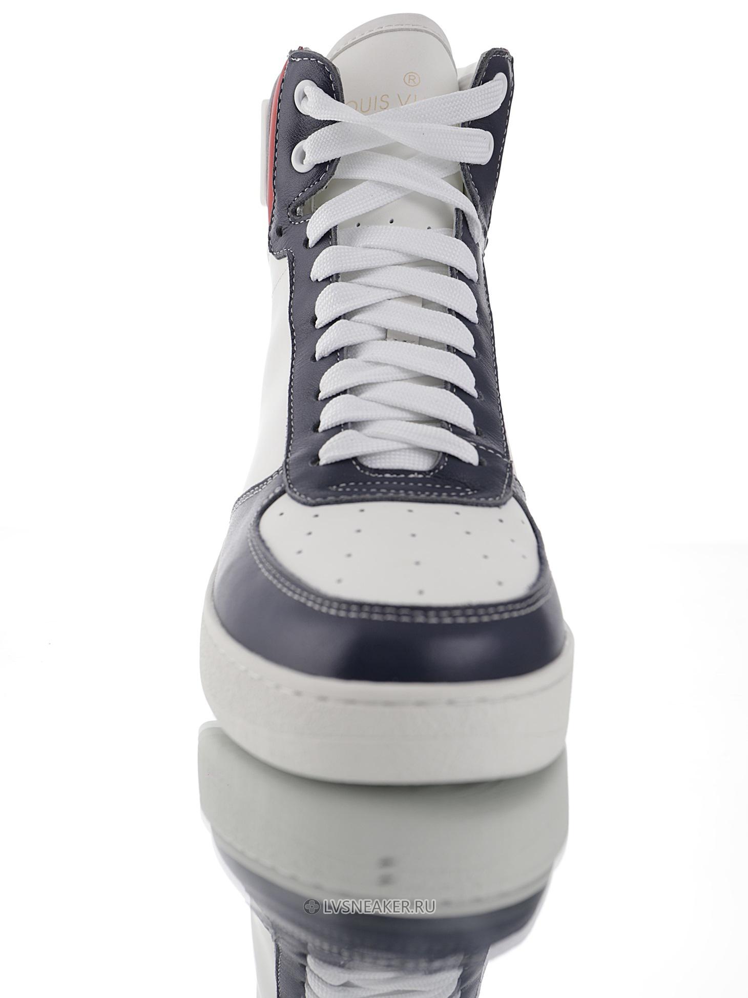 Louis Vuitton LV Rivoli Ankle High Boot "White Red Blue" 1A7S6-2 Sneakers