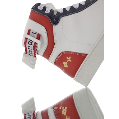 Louis Vuitton LV Rivoli Ankle High Boot "White Red Blue" 1A7S6-2 Sneakers