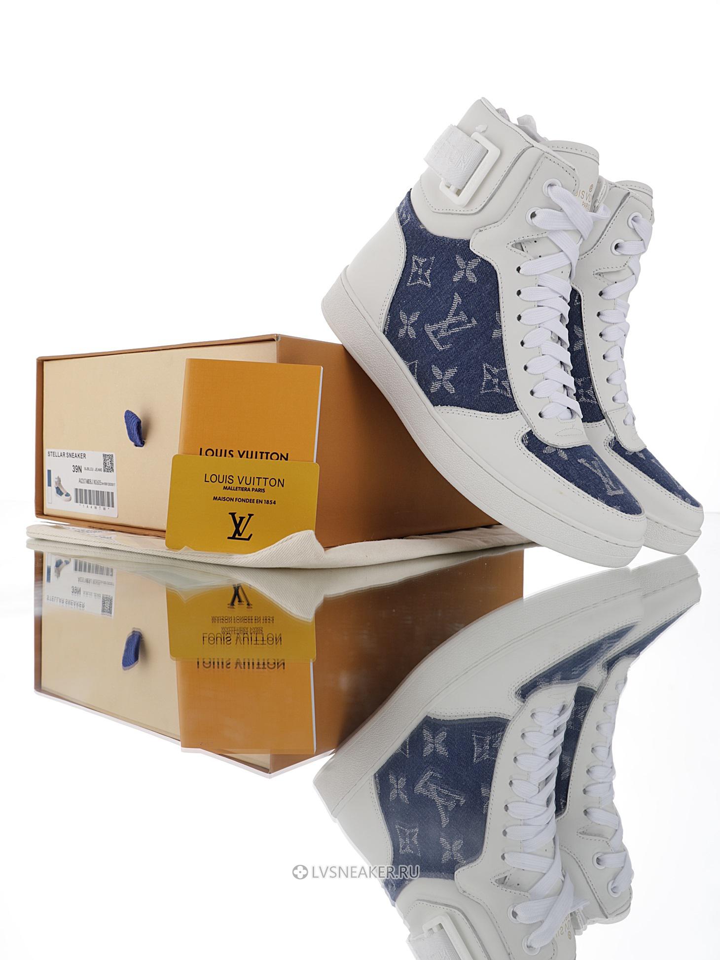 Louis Vuitton LV Rivoli Ankle High Boot "Monogram Denim" 1A8E3C-2 Sneakers
