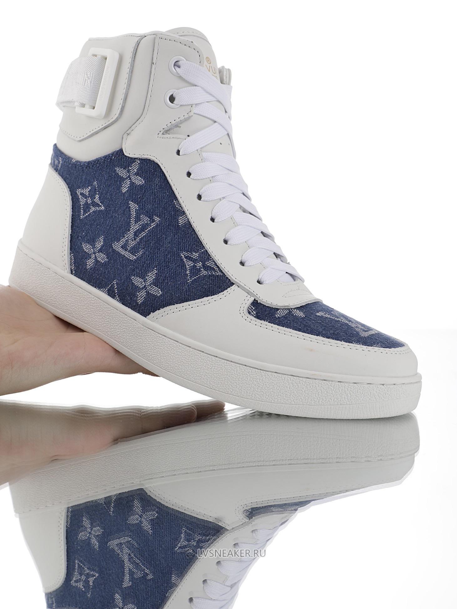 Louis Vuitton LV Rivoli Ankle High Boot "Monogram Denim" 1A8E3C-2 Sneakers