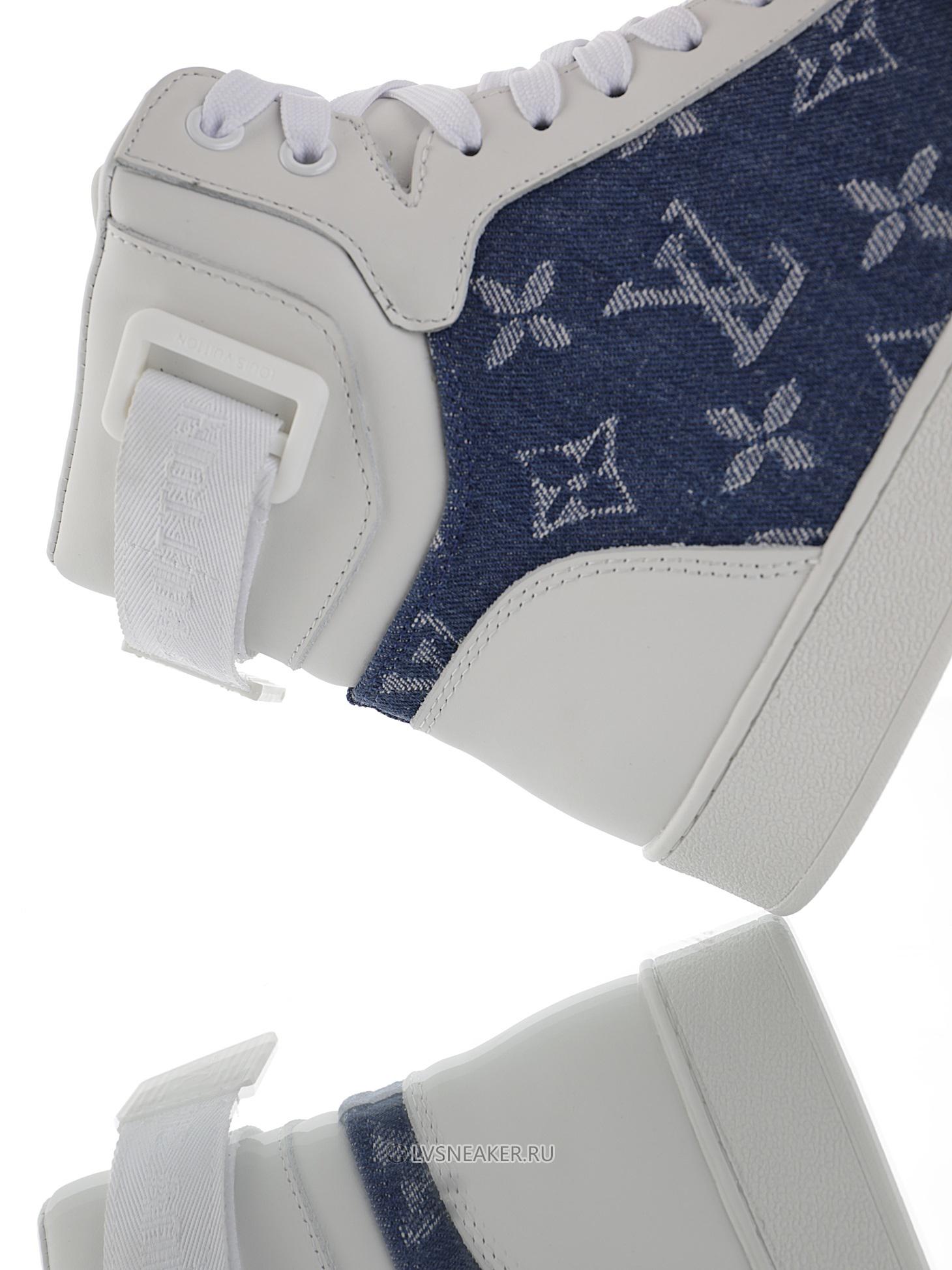 Louis Vuitton LV Rivoli Ankle High Boot "Monogram Denim" 1A8E3C-2 Sneakers
