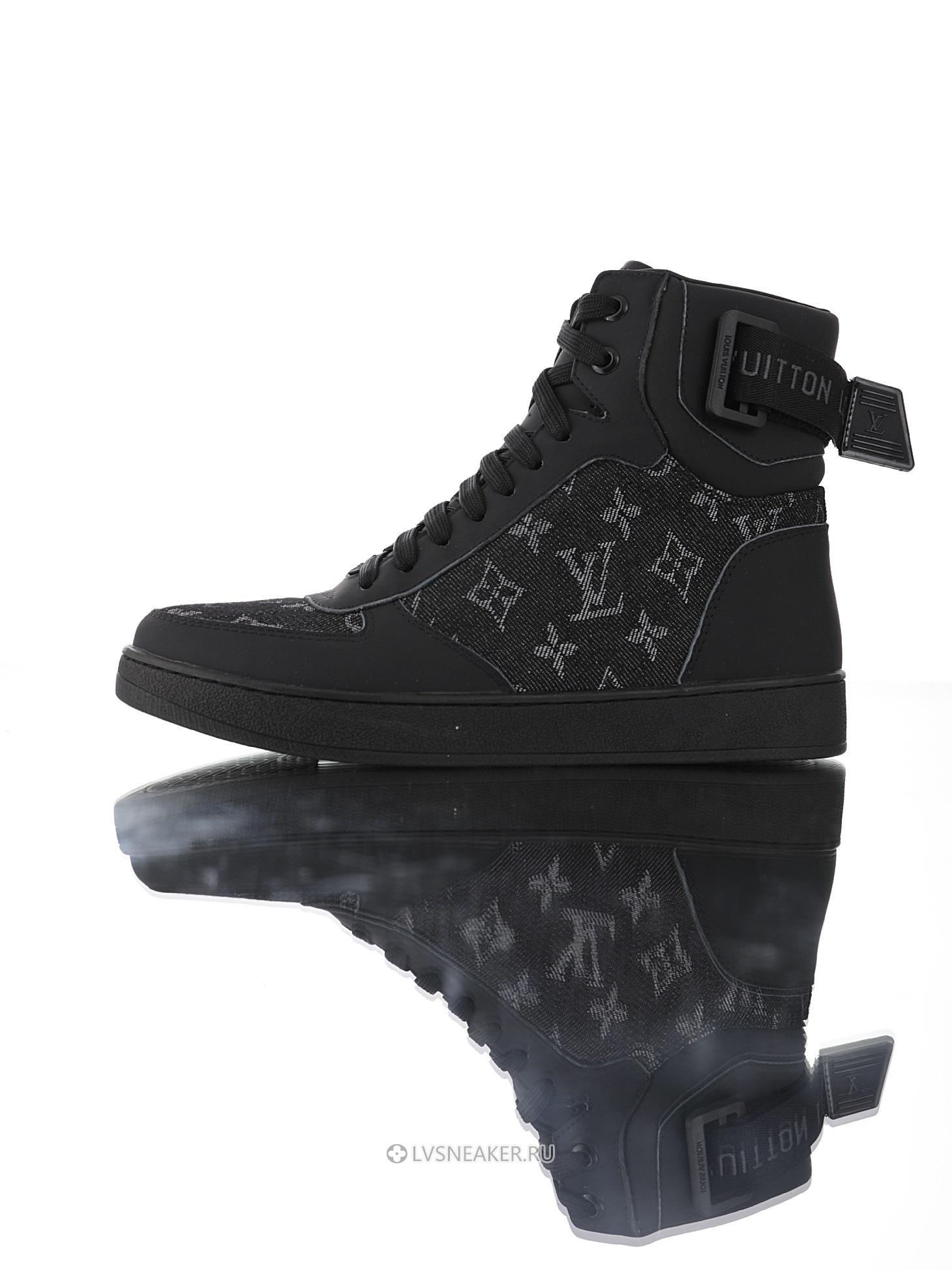 Louis Vuitton LV Rivoli Ankle High Boot "Black Monogram with Grey" 1A8V7U-2 Sneakers