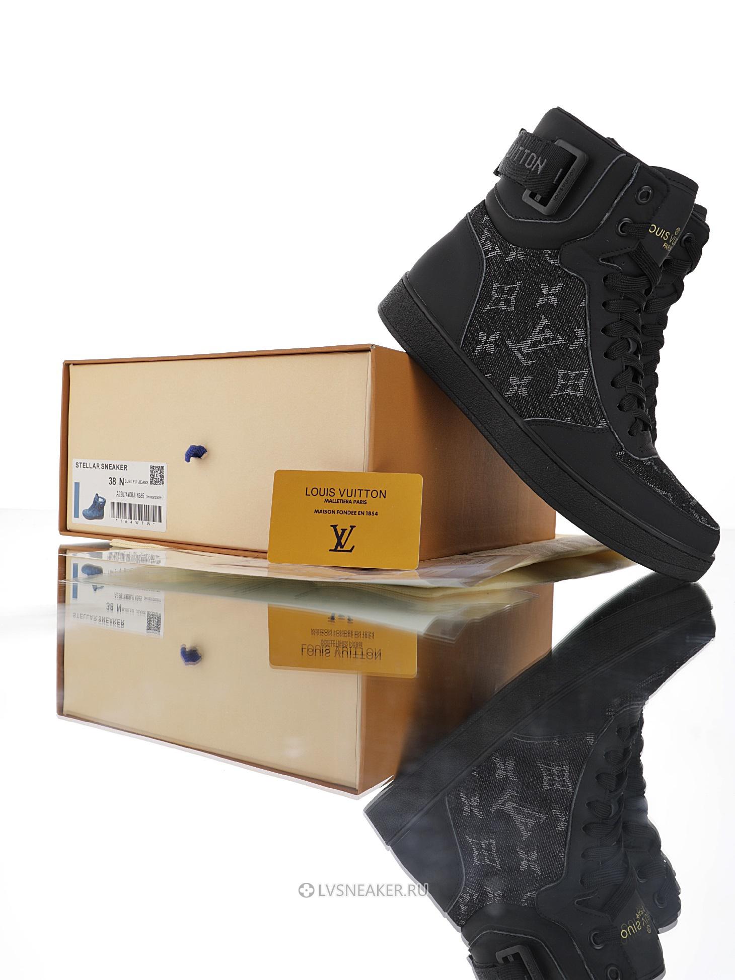 Louis Vuitton LV Rivoli Ankle High Boot "Black Monogram with Grey" 1A8V7U-2 Sneakers