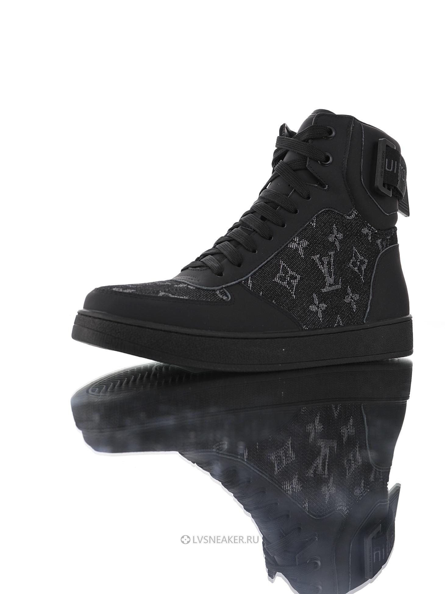 Louis Vuitton LV Rivoli Ankle High Boot "Black Monogram with Grey" 1A8V7U-2 Sneakers