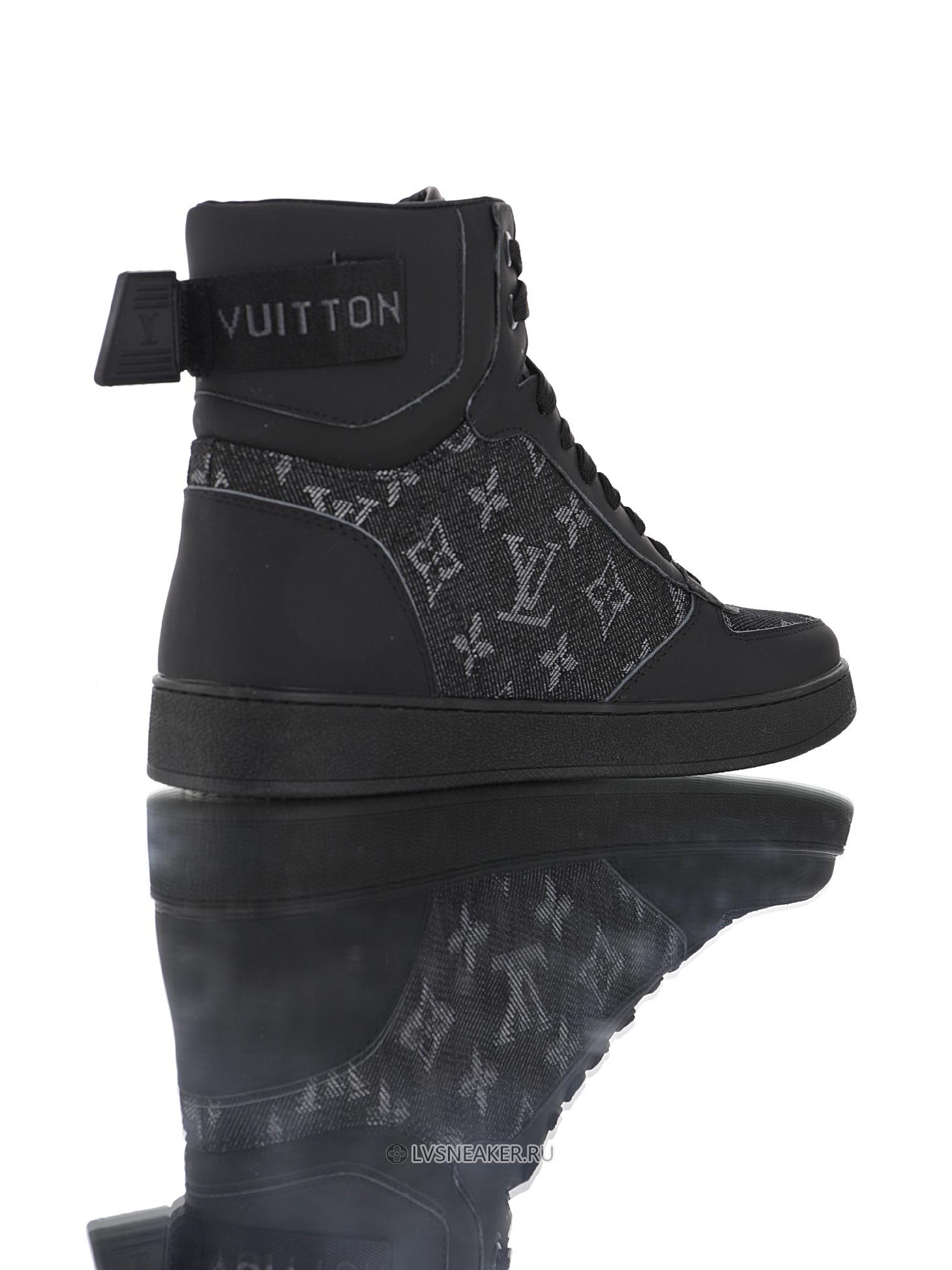 Louis Vuitton LV Rivoli Ankle High Boot "Black Monogram with Grey" 1A8V7U-2 Sneakers