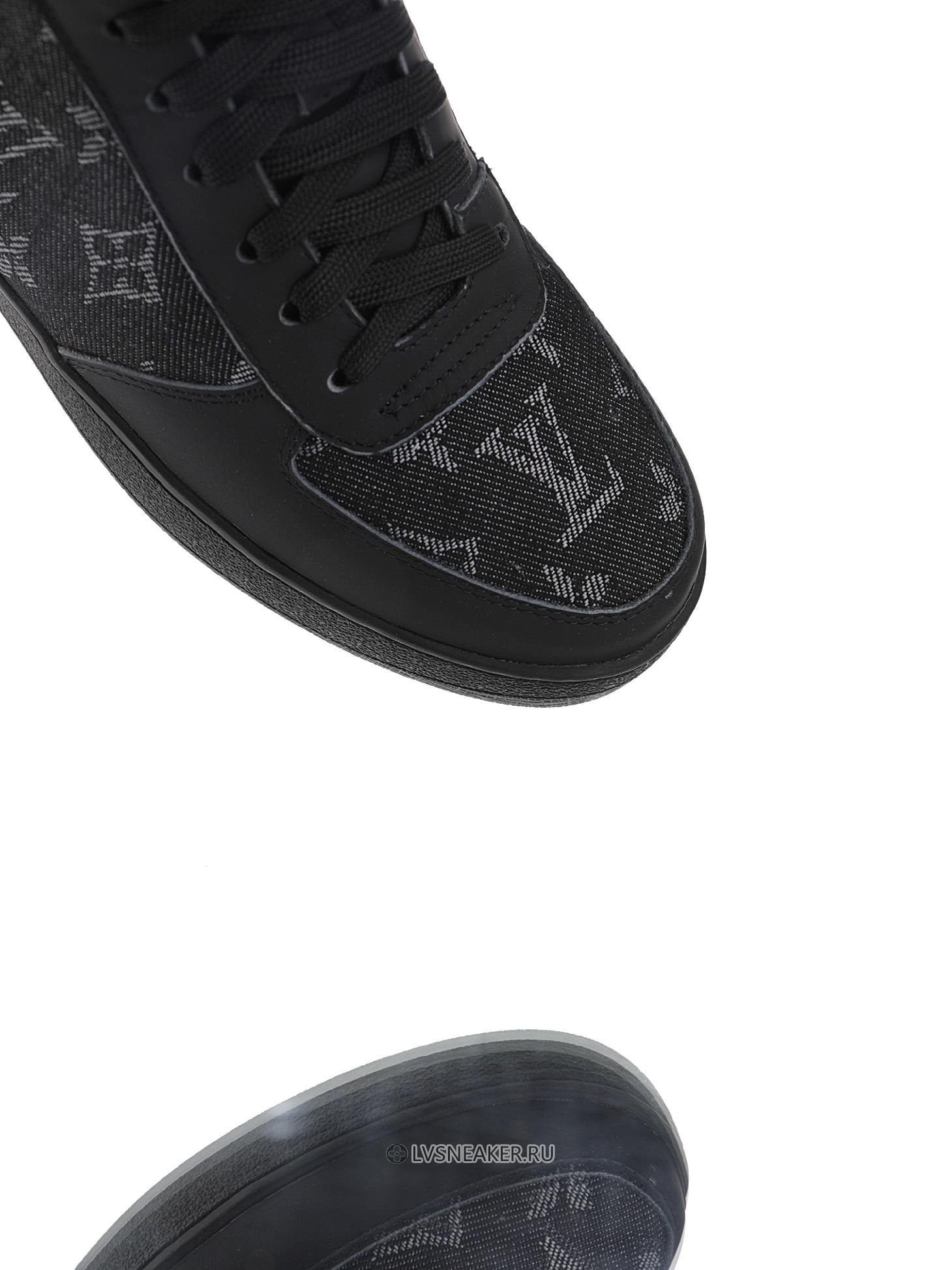 Louis Vuitton LV Rivoli Ankle High Boot "Black Monogram with Grey" 1A8V7U-2 Sneakers