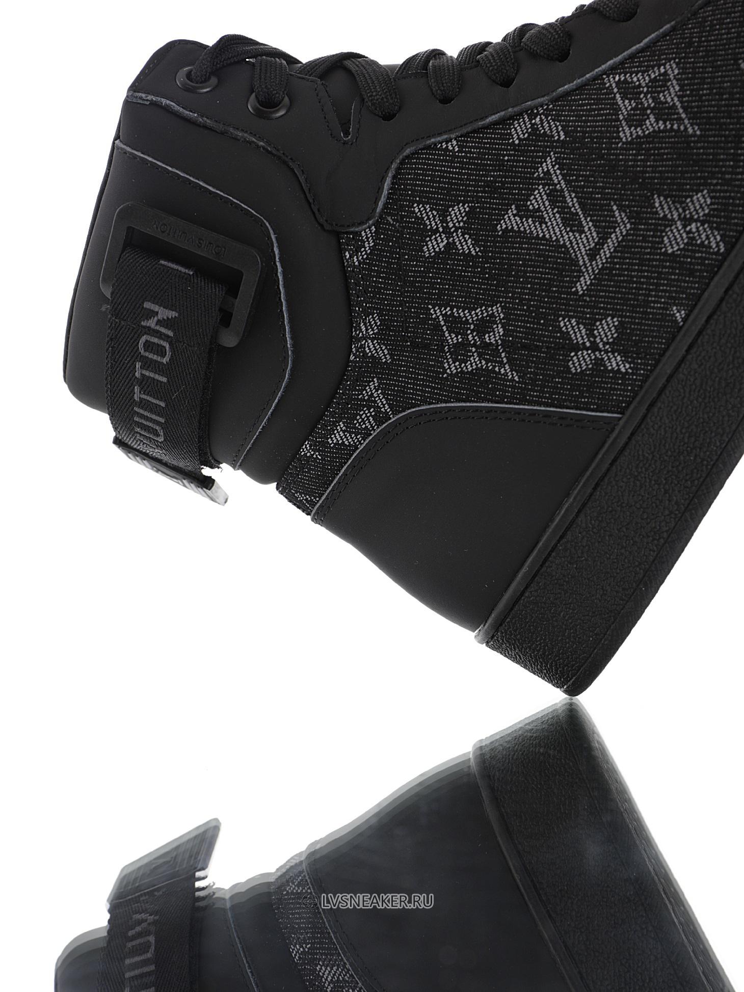 Louis Vuitton LV Rivoli Ankle High Boot "Black Monogram with Grey" 1A8V7U-2 Sneakers