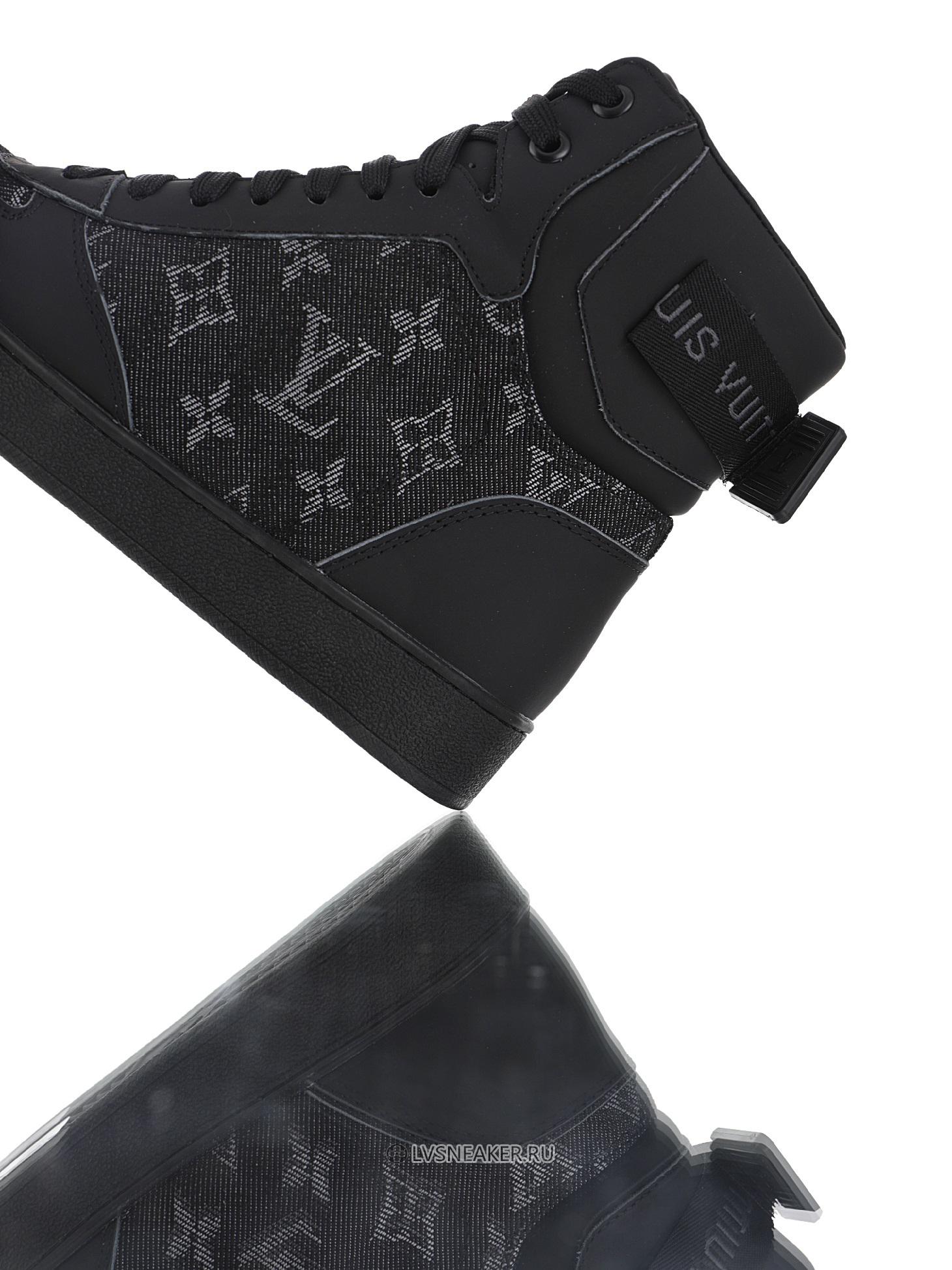 Louis Vuitton LV Rivoli Ankle High Boot "Black Monogram with Grey" 1A8V7U-2 Sneakers