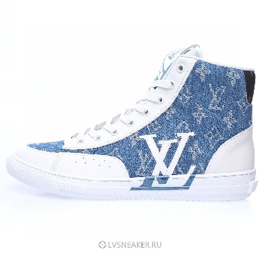 Louis Vuitton LV Charlie Ankle High Boot "White Denim Monogram" 1A9S5G Sneakers