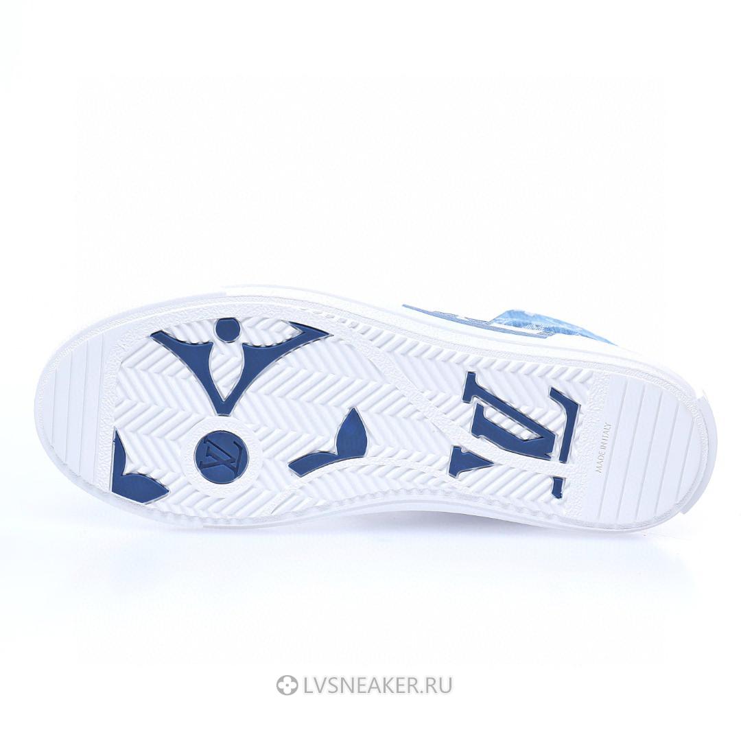 Louis Vuitton LV Charlie Ankle High Boot "White Denim Monogram" 1A9S5G Sneakers