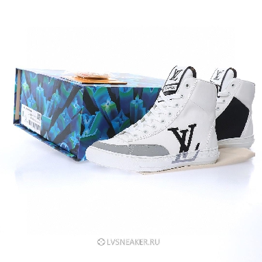 Louis Vuitton LV Charlie Ankle High Boot "White Black" 1A99AZ Sneakers