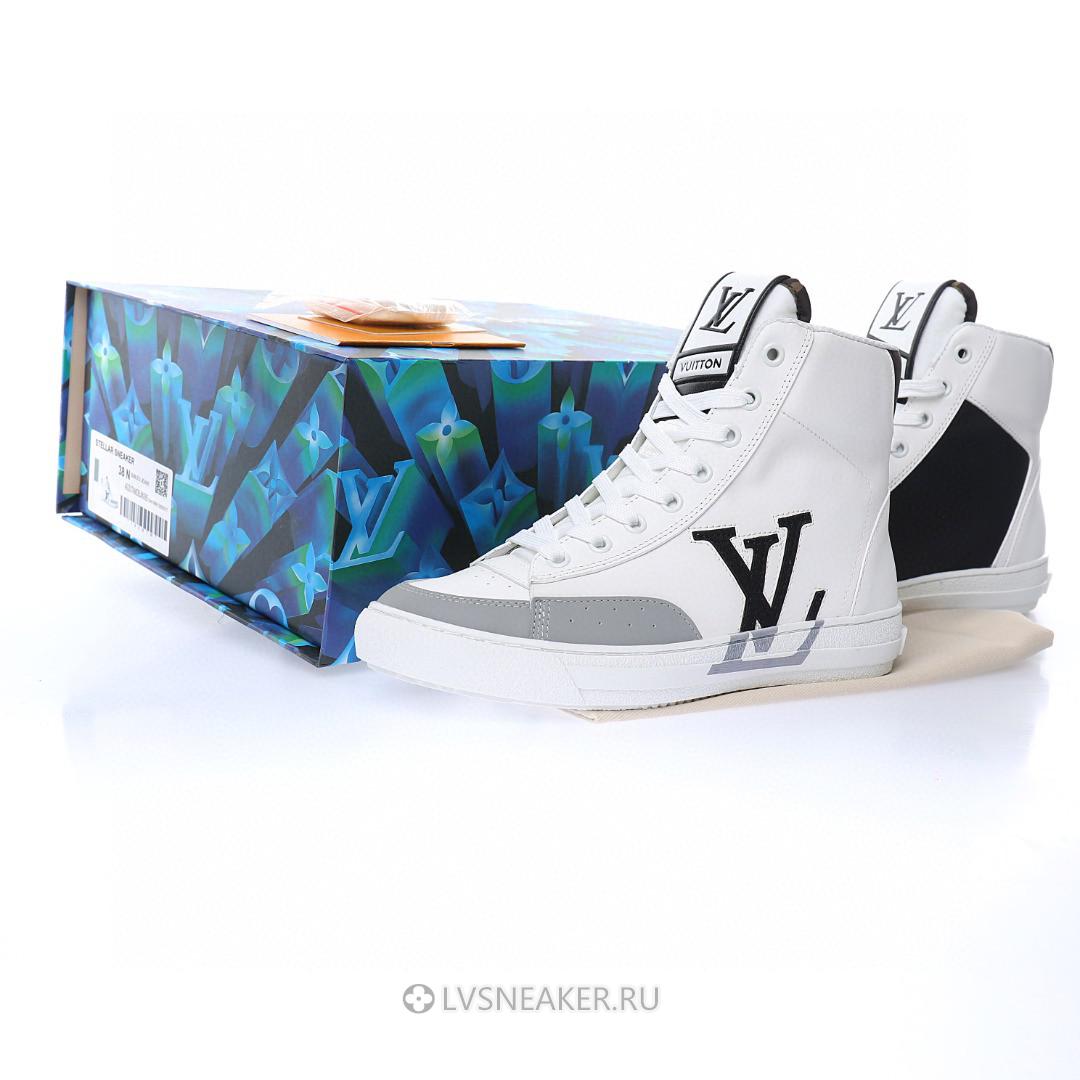 Louis Vuitton LV Charlie Ankle High Boot "White Black" 1A99AZ Sneakers