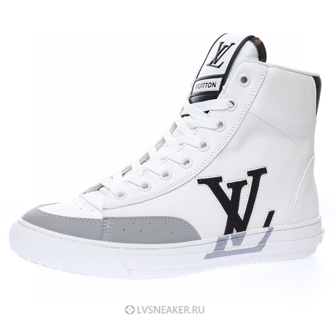 Louis Vuitton LV Charlie Ankle High Boot "White Black" 1A99AZ Sneakers