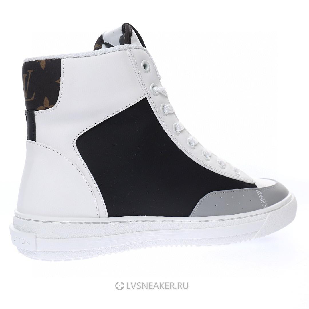 Louis Vuitton LV Charlie Ankle High Boot "White Black" 1A99AZ Sneakers