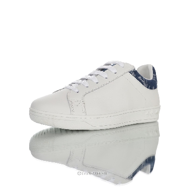 Louis Vuitton LV Luxembourg "White with Blue Denim Monogram Top" 1A45TA Sneakers