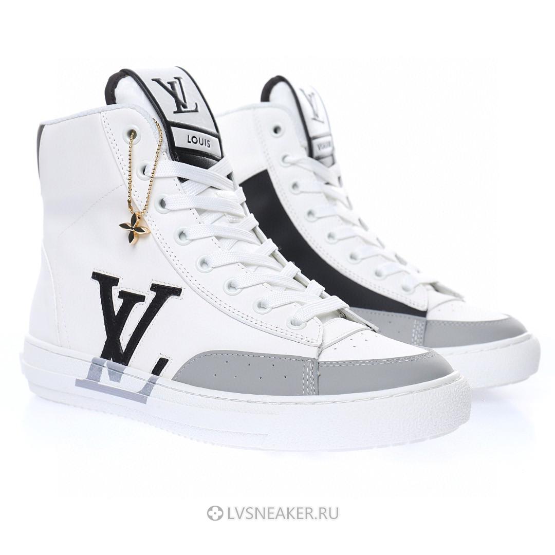 Louis Vuitton LV Charlie Ankle High Boot "White Black" 1A99AZ Sneakers